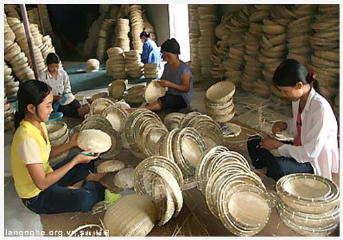 Làng nghề mây tre đan xã Hoằng Thịnh